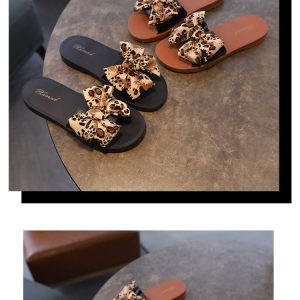 Summer Woman Sandals Women's Sandal Flats Shoes for Women Comfortable Bow Tie Non-slip Slippers Women Slides Fashion Shoes Beach - Copy