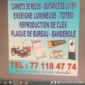 Confection de cachet