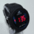 LED Watch for Men Rubber Strap – Black